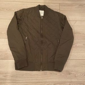 thread and supply green bomber jacket